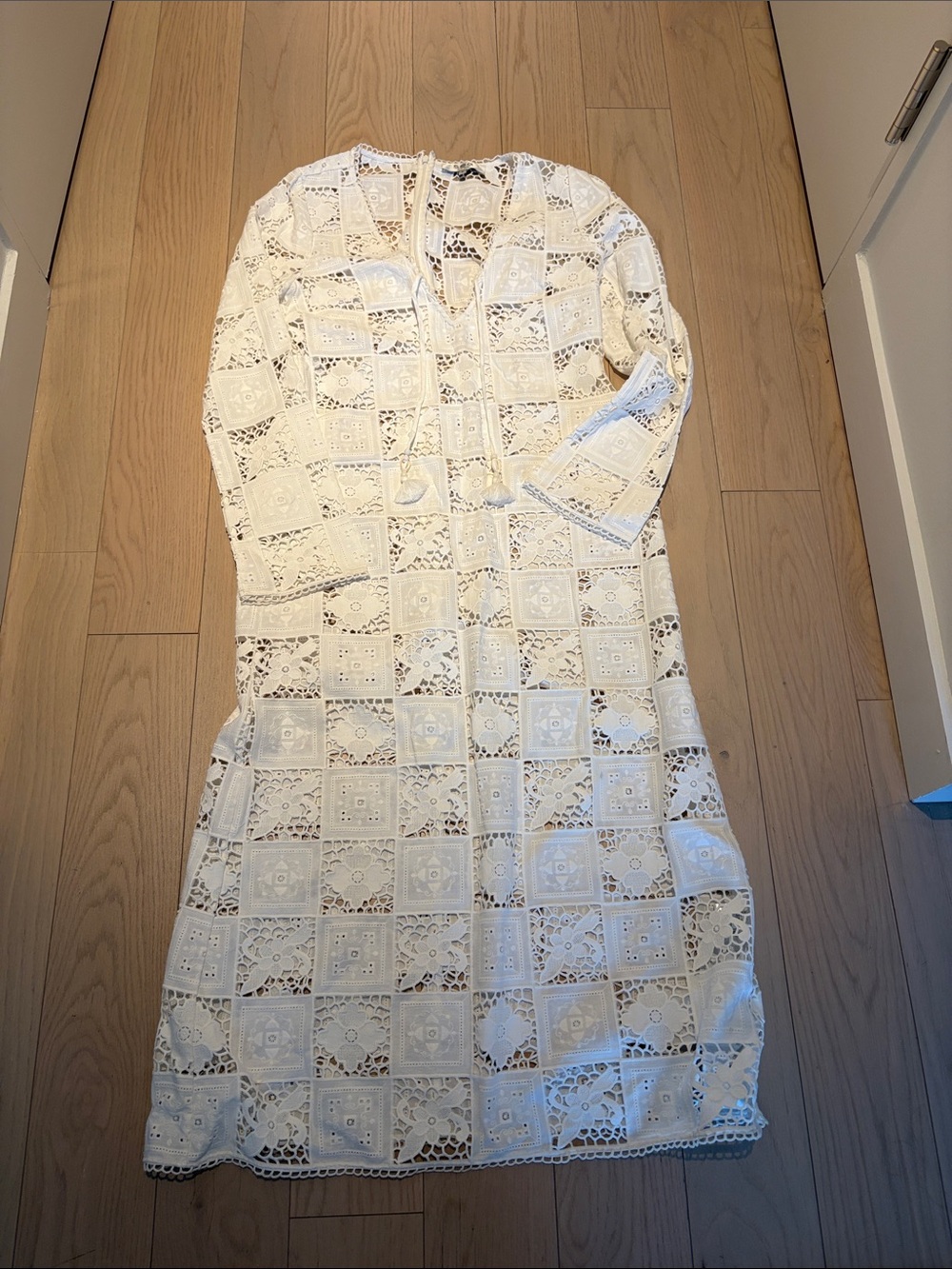 Sea never worn White Crochet Midi Dress - Lightweight Beach Cover-Up